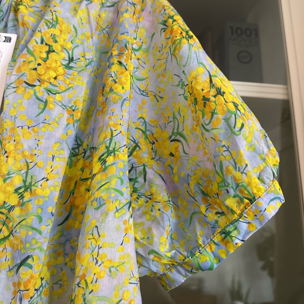 & Other Stories Women's Puff Sleeve Blouse 100% cotton NEW SIZE 6 - Picture 6 of 6
